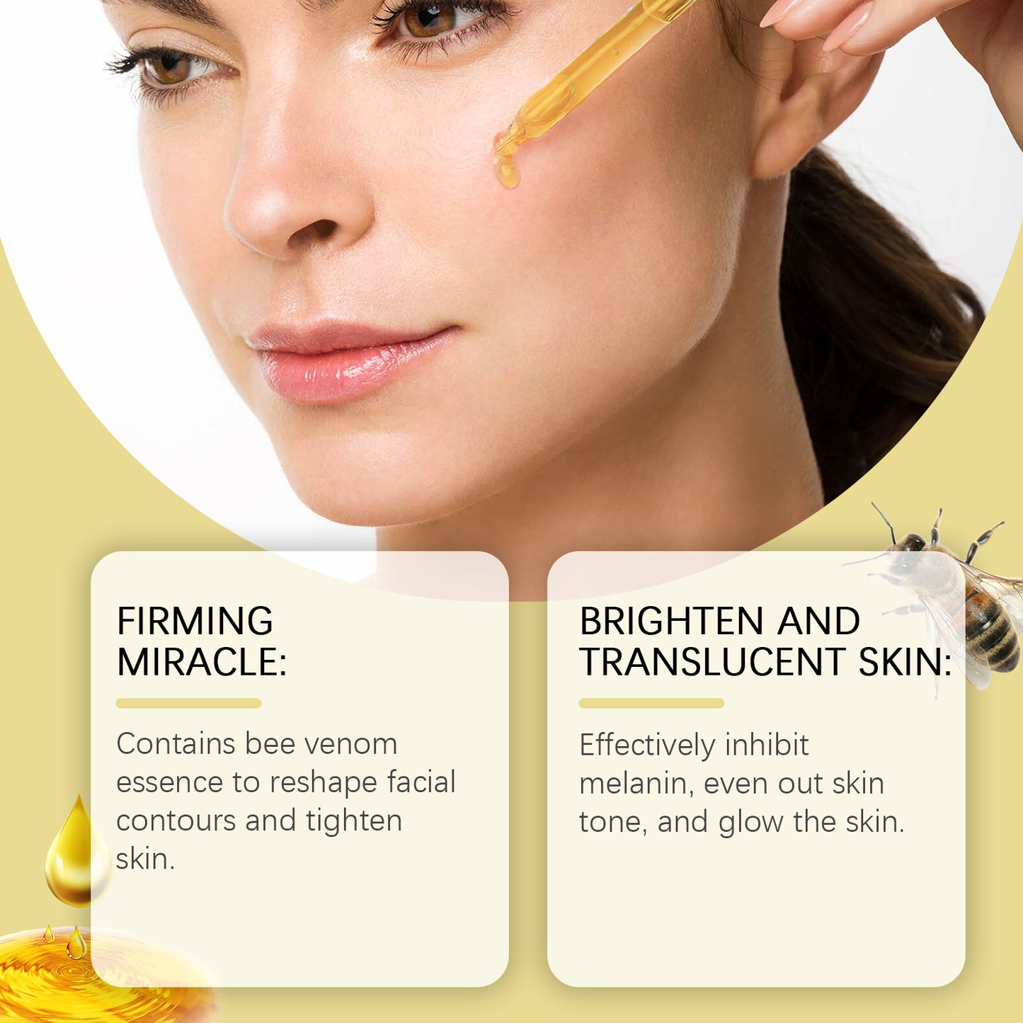 Bee Venom Facial Serum - Anti-Aging Hydrating Skin Tightening Essence 30ml