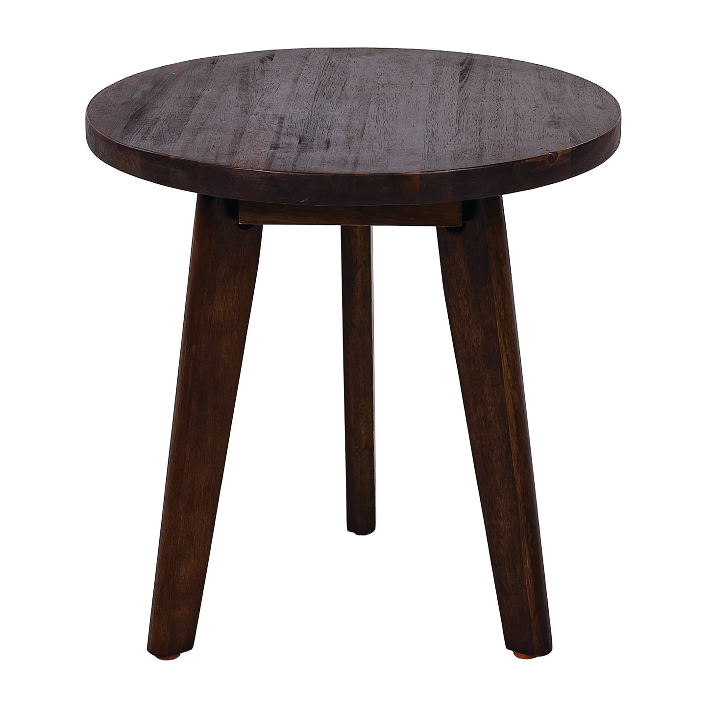 Dark Brown Solid Wood Side Table - Modern Outdoor Furniture