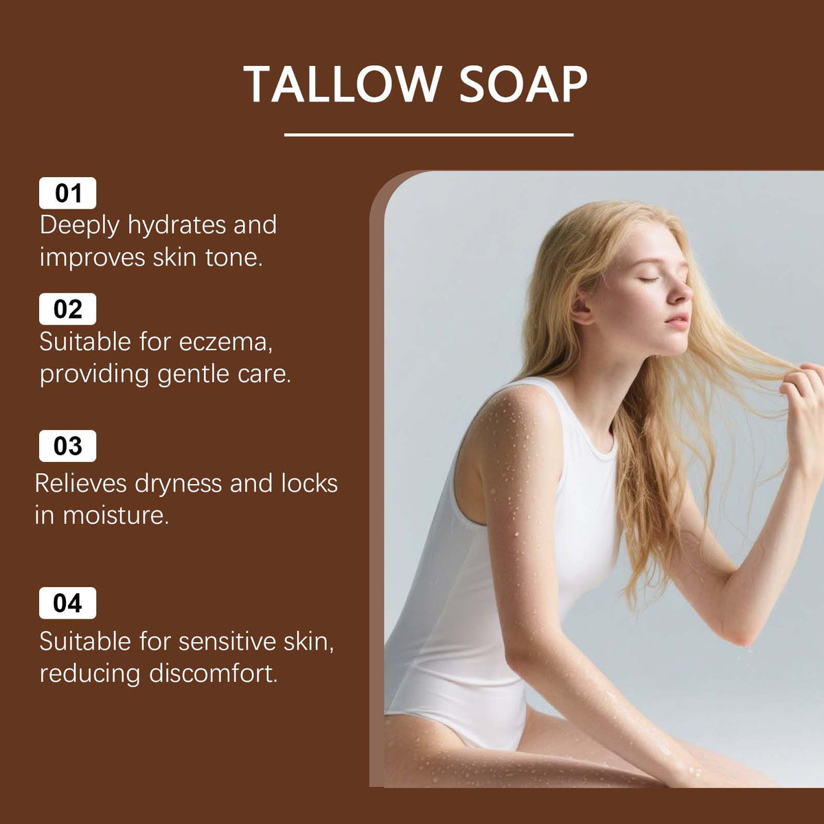 Grass-Fed Tallow Soap Bar - 120g