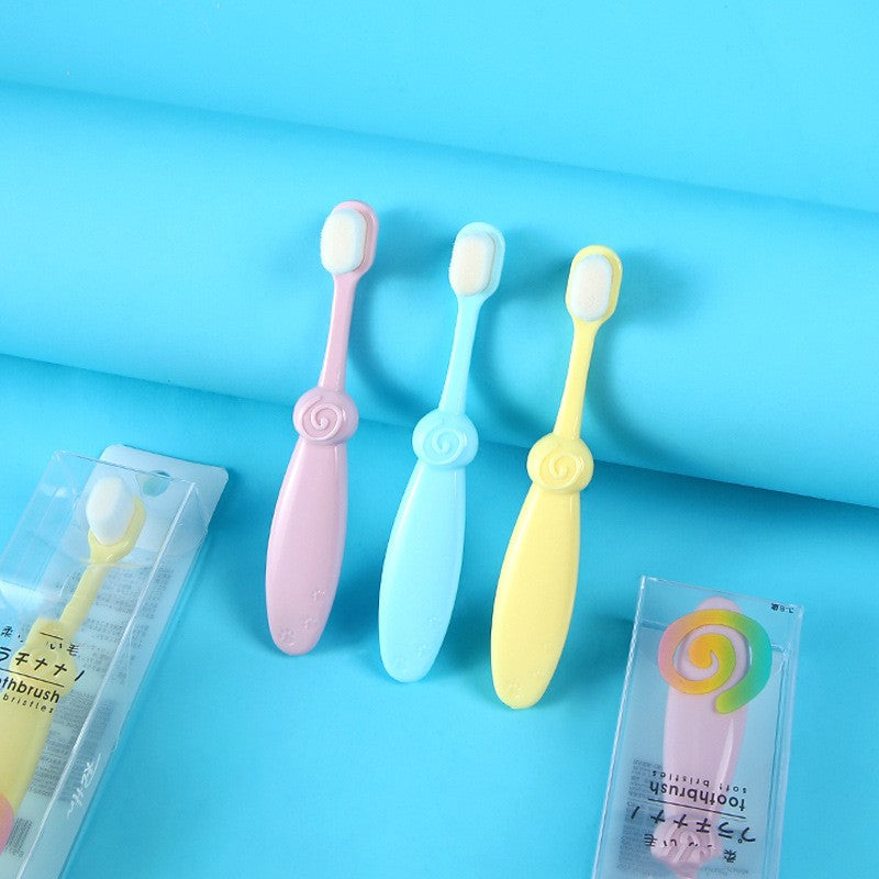 Children's Soft Hair Toothbrush Set - Colorful Gentle Hair Comb for Kids