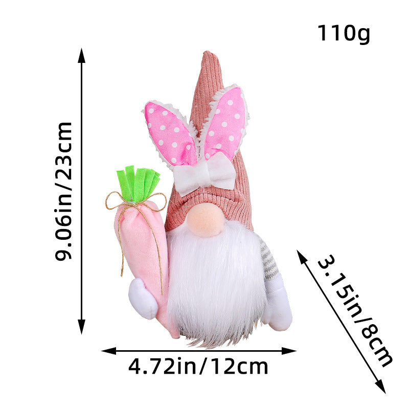 Easter Faceless Doll Gift Set Small Decor for Holiday Celebrations