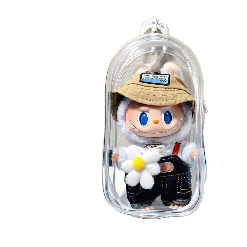 High Transparency PVC Storage Bag for Outdoor Use - Thickened Multipurpose Bag with Keychain