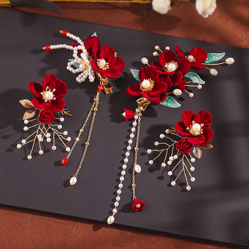 Flower Hair Clip Set for Kids - Resin
