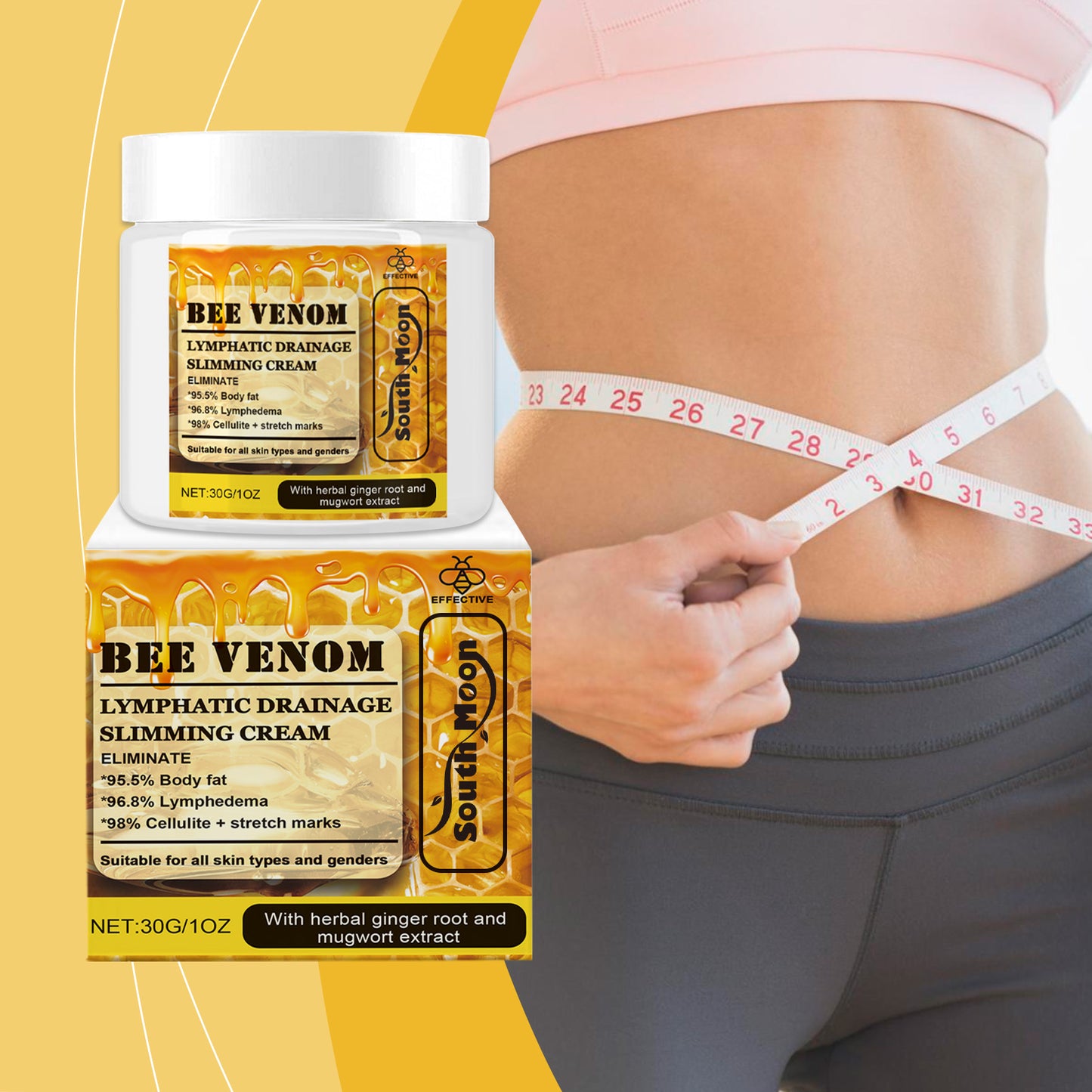 Bee Venom Body Shaping Cream - Herbal Moisturizing Skin Care Lotion