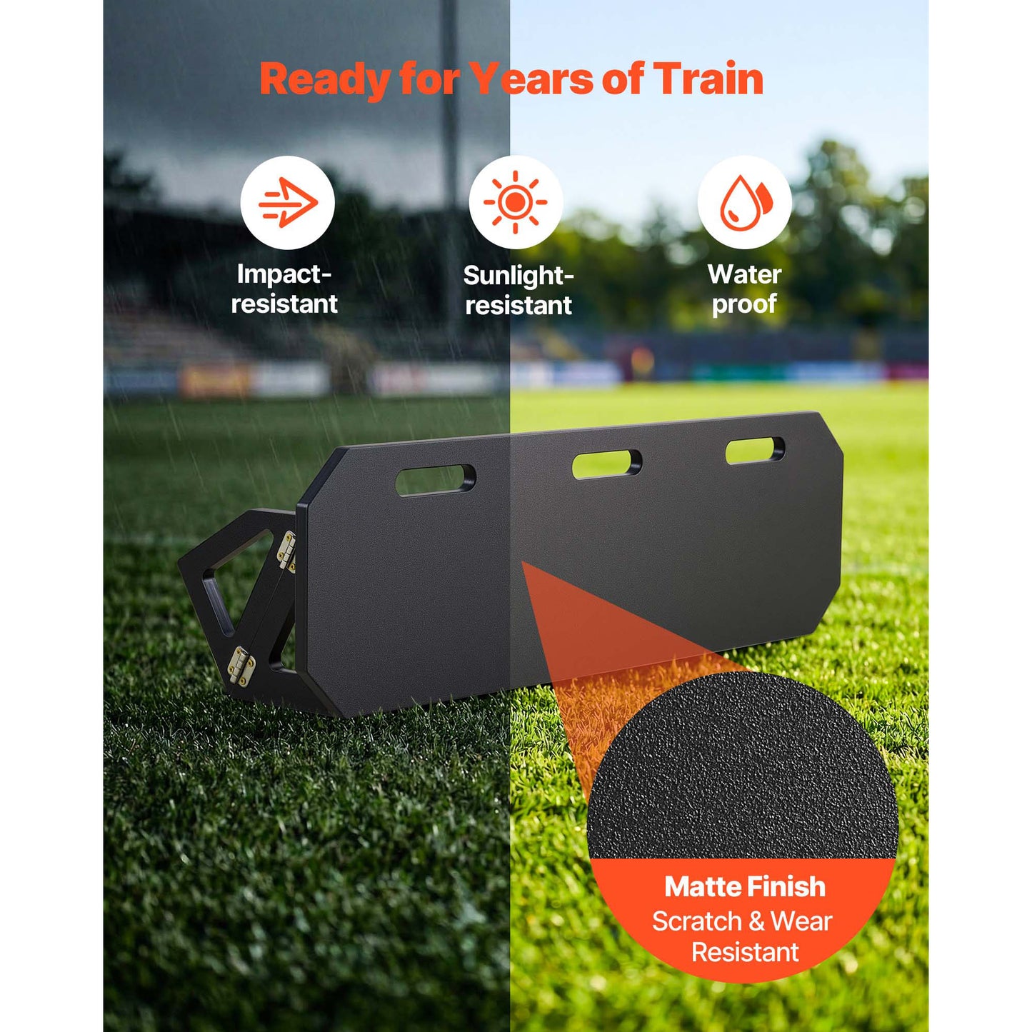 Portable Soccer Rebounder Wall 40x12 inches, Adjustable Angles, Ball Passing & Reaction Trainer