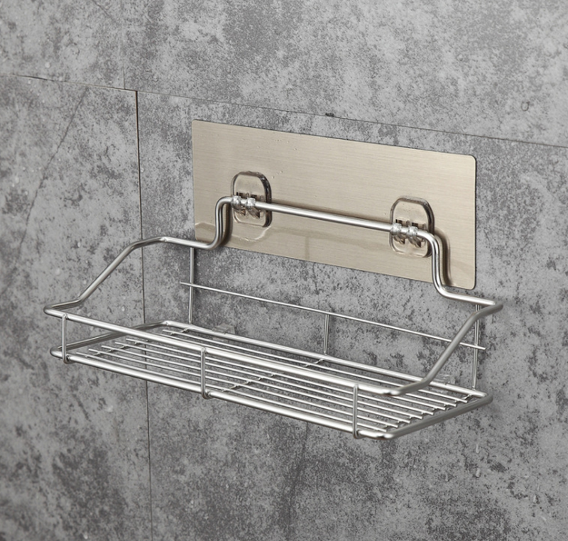 Wall-Mounted Kitchen and Bathroom Storage Rack Adjustable Viscose Iron