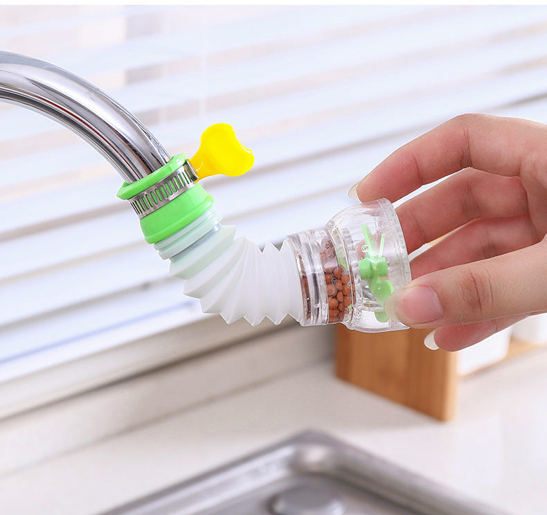 Adjustable Water Filter Shower Nozzle with Splash-Proof Sprayer for Tap Faucet