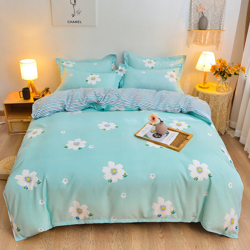Pure Cotton Bedding Set - Multiple Sizes & Styles, Soft & Comfortable