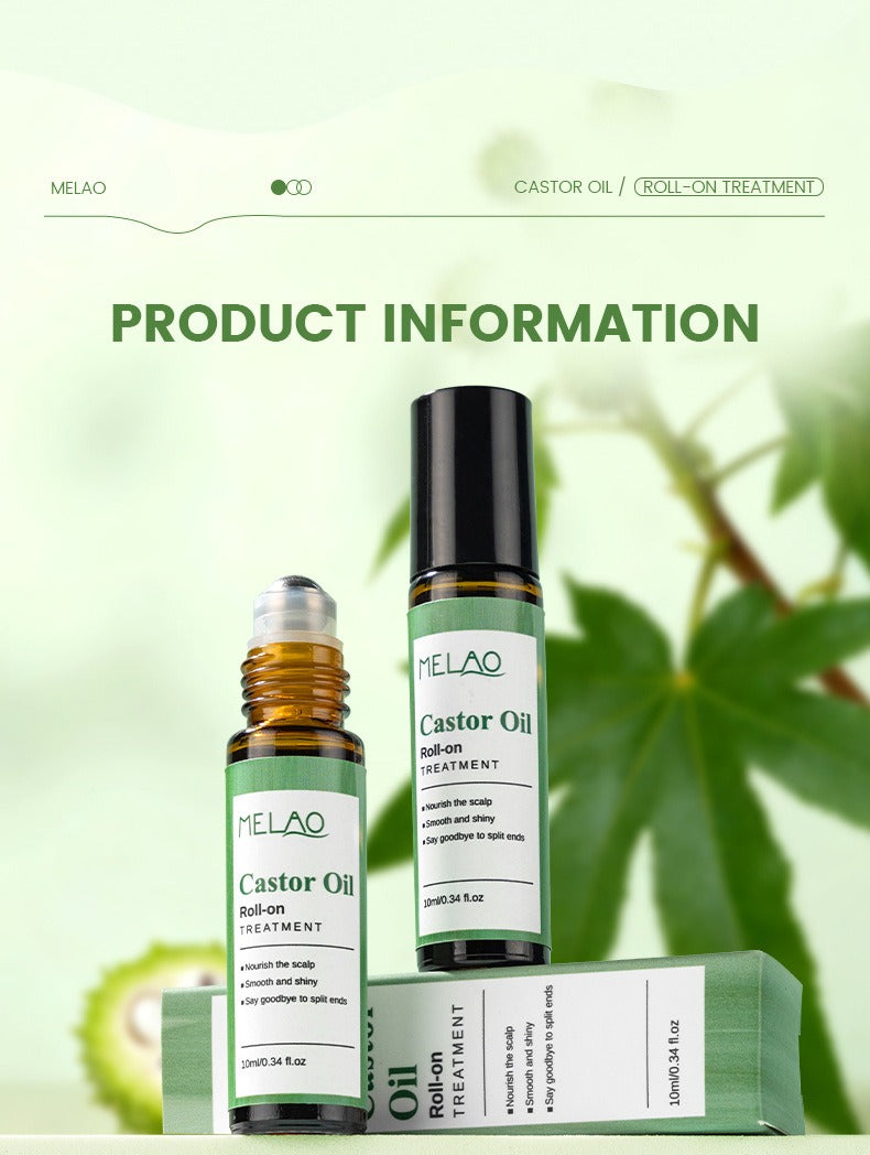 Castor Oil Roll-On Hair Growth Serum - 10ml