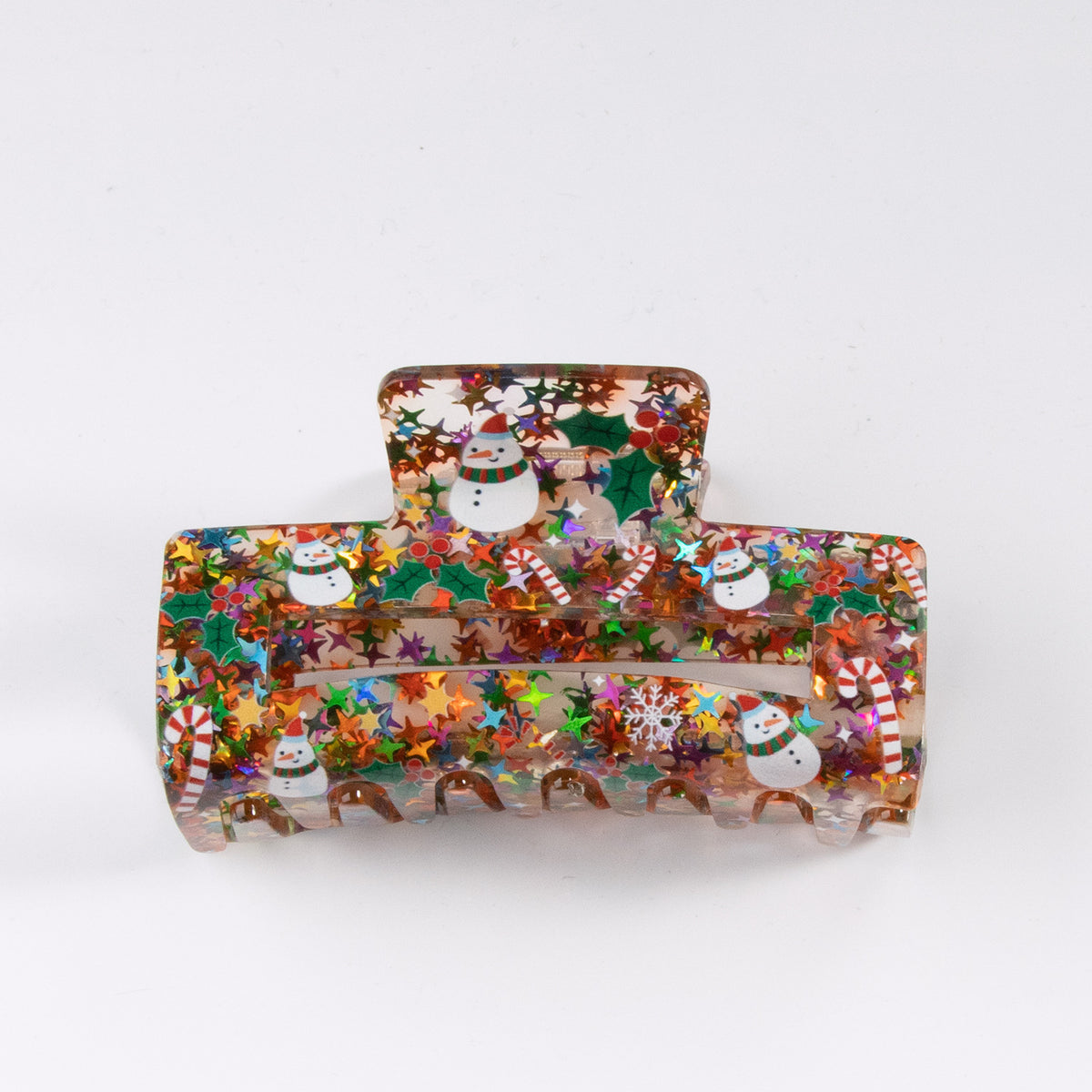 Five-Pointed Star Sequin Acrylic Hair Barrettes