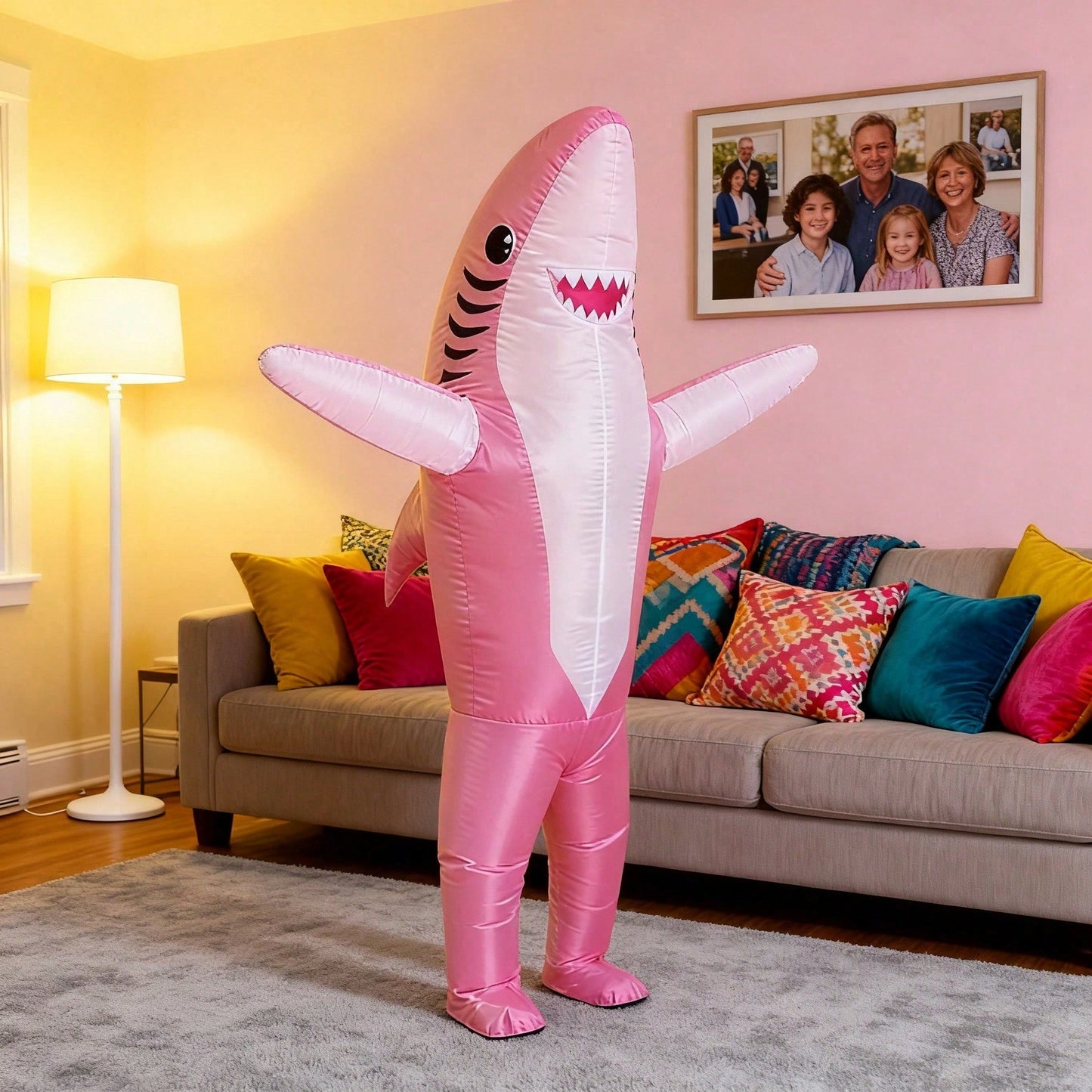 Shark Inflatable Costume for Adults - Funny Party Outfit