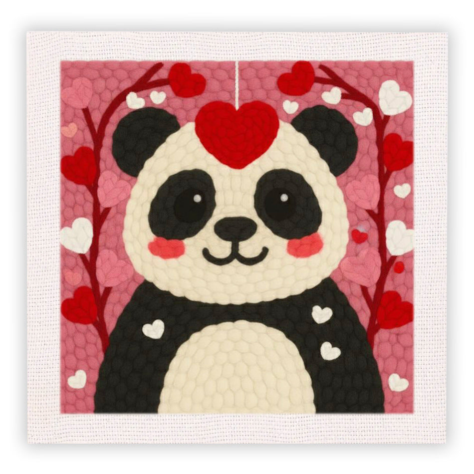 Handmade Embroidery Floral and Animal Wall Art - Creative Gift