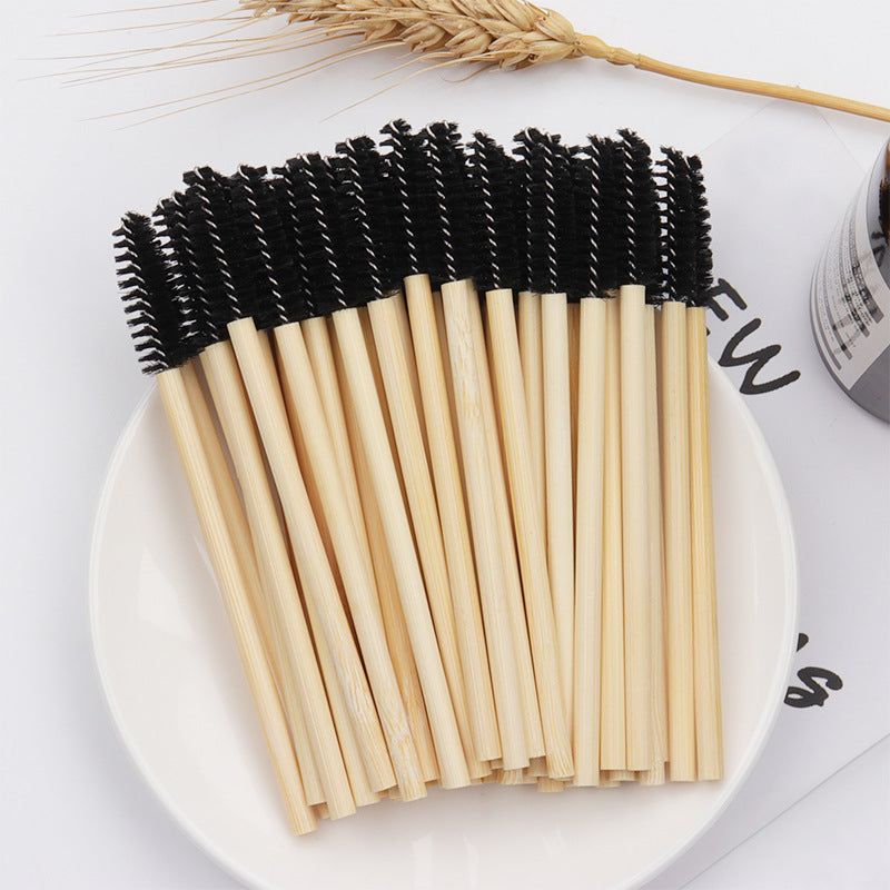 Disposable Eyelash Brush Set - Mini Nylon Makeup Tool for Lash Care, 50 Pack