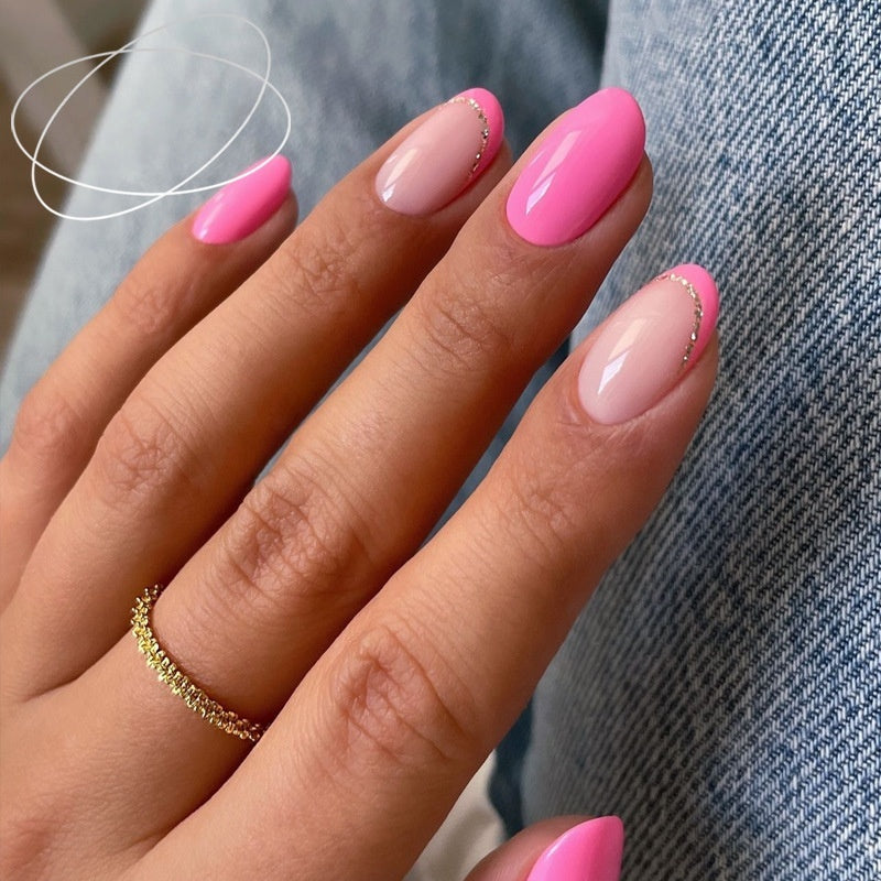 Short Square Nail Tips - Wearable Artificial Nails for Nail Art, Starry Sky Pattern