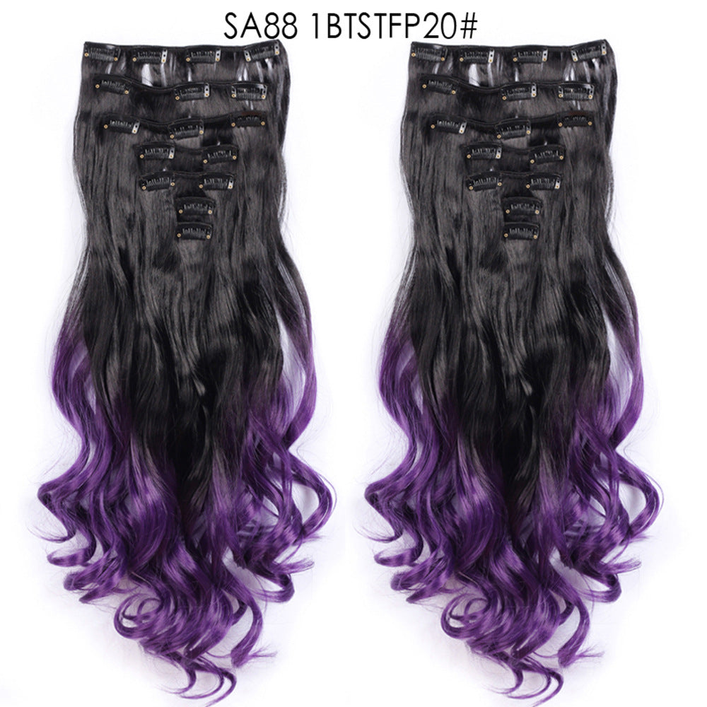 Long Curly Hair Piece High Temperature Synthetic Wig