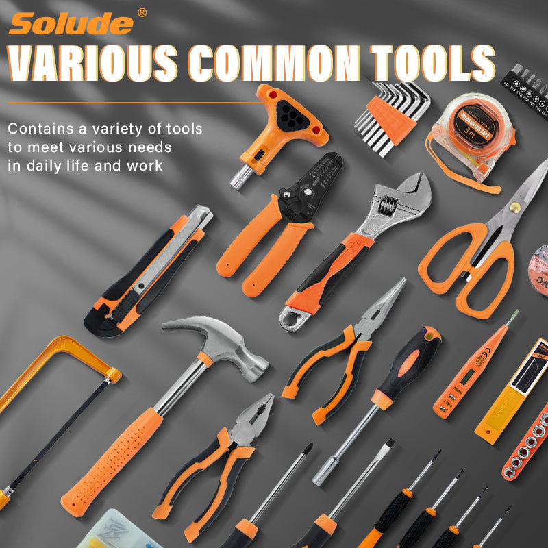 Pink 34-Piece Tool Set with Storage Box for Home, DIY & Repair