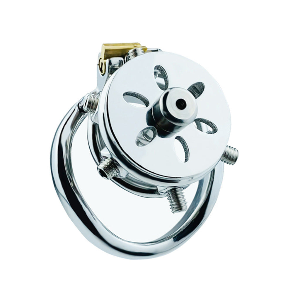Stainless Steel Chastity Lock with Anti-Escape Features - Multiple Sizes