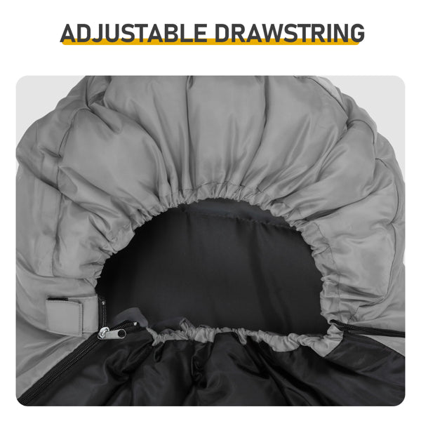 Heated Rectangular Sleeping Bag - USB Waterproof Compact for Hiking