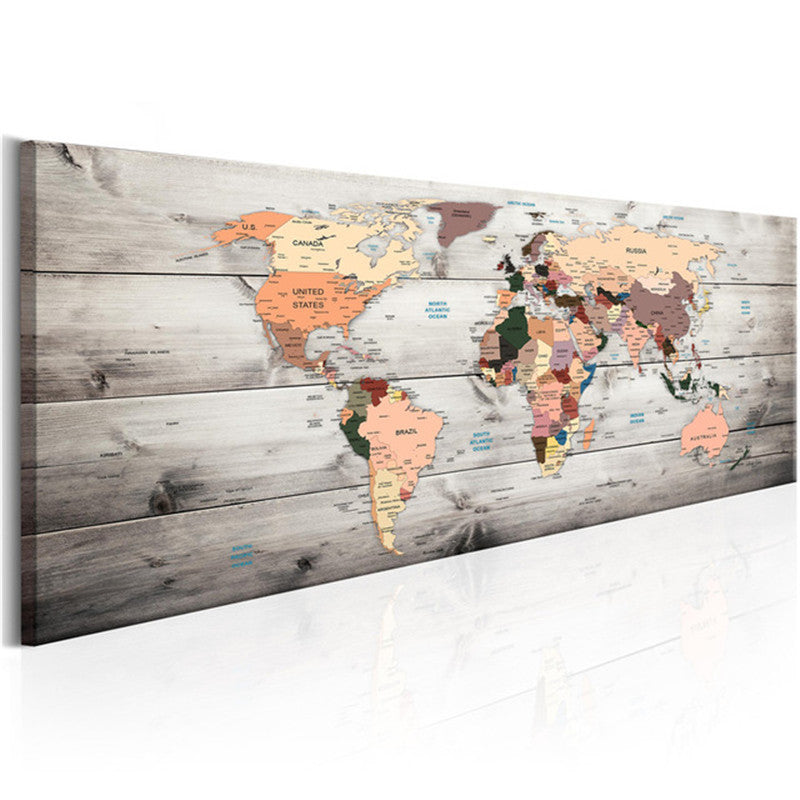 Diamond Painting Cross Stitch Map Art Kit - Scenic Landscape, Square & Round Beads, 40x120cm