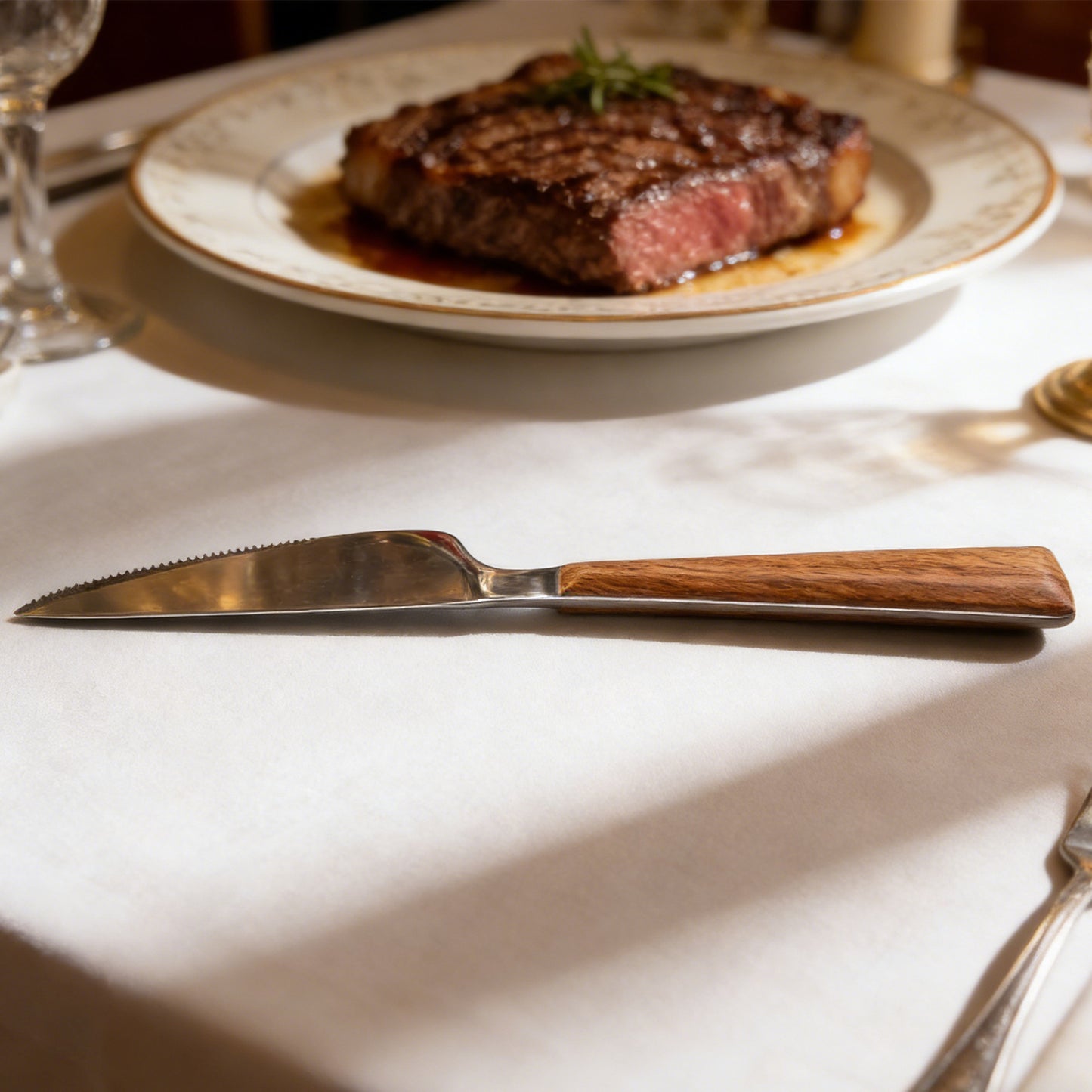 Wood Grain Kitchen Knife - Durable & Stylish Design