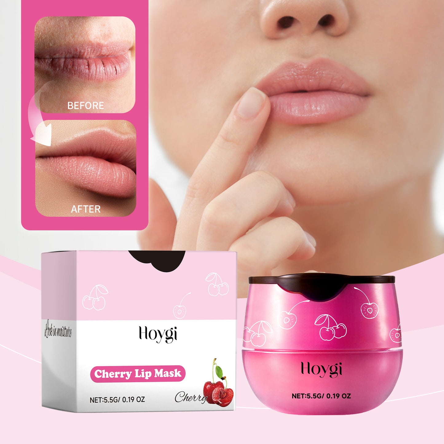 Cherry Moisturizing Lip Mask - Deep Hydrating Lip Repair Treatment