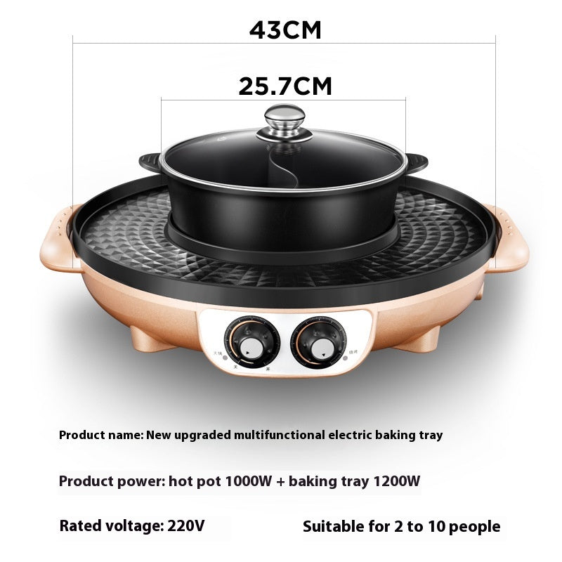 Korean-Style Electric Hot Pot & Grill Multi-Functional All-in-One Cooker