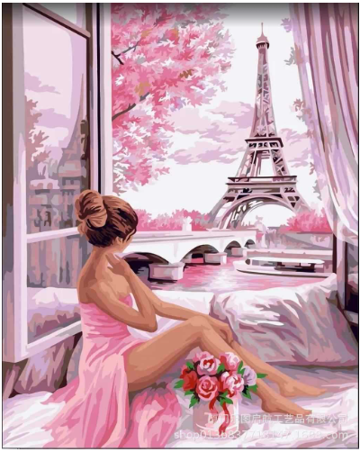 Digital Oil Painting DIY Canvas Art Hot Air Balloon Style 40x50cm