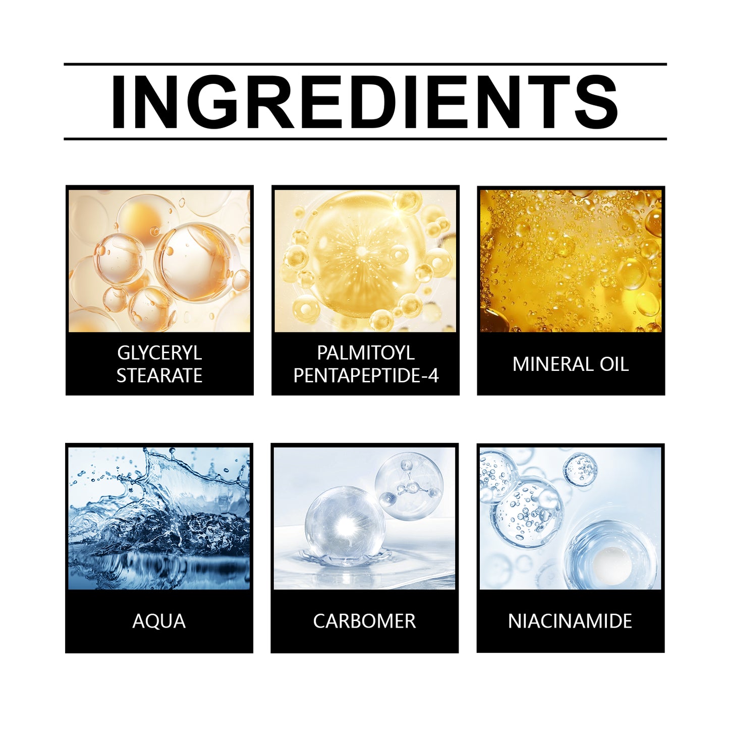 Niacinamide Firming Eye Cream for Fine Lines & Hydration - Multiple Sizes