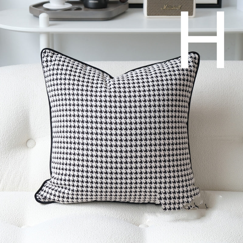 Velvet Minimalist Bedside Cushion Pillow 45x45cm Home Decor