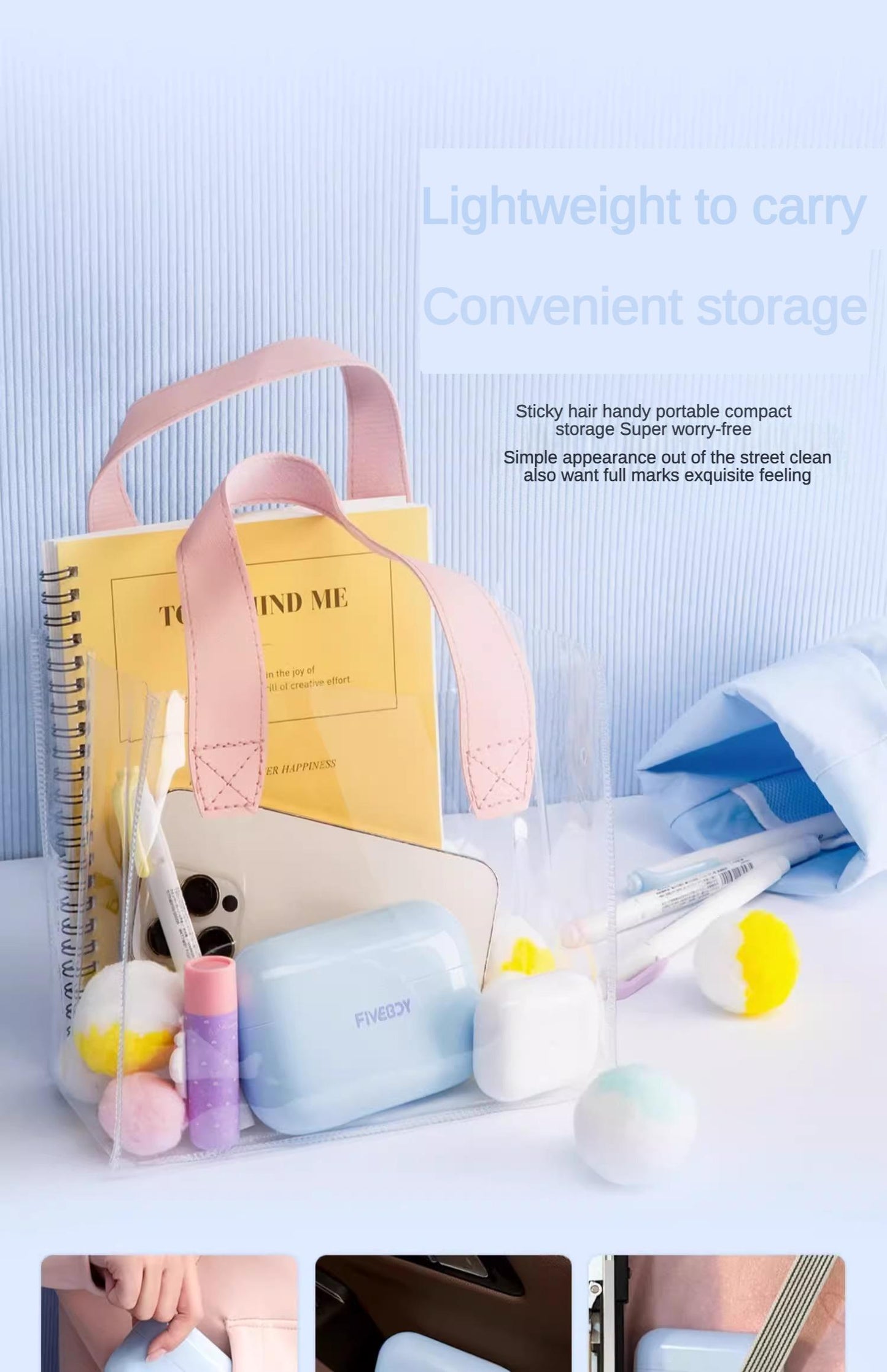 Portable Pet Hair Remover - Reusable Pocket-Sized Lint Roller