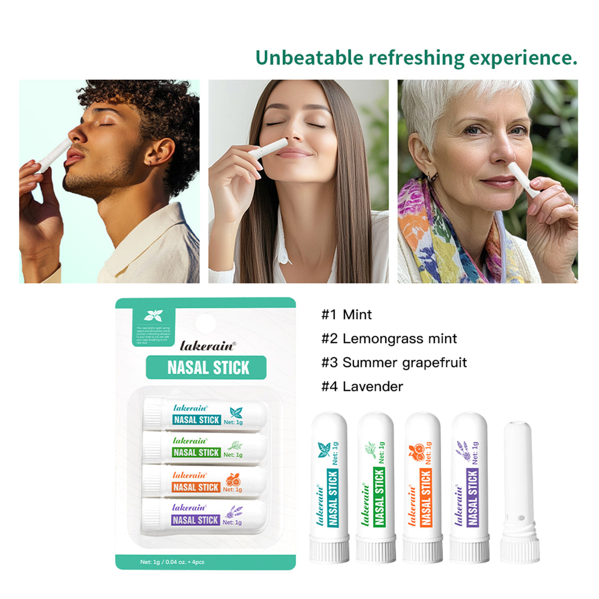 Mint Flavor Nose Spray Sticks