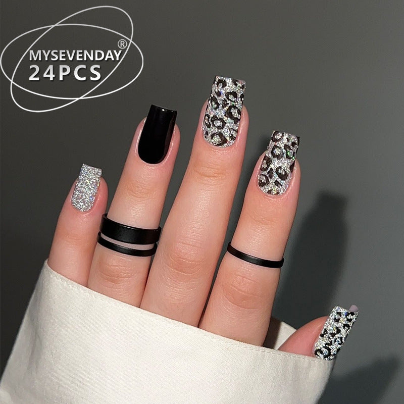 24-Piece Nail Art Sticker Kit with French & Star Designs for Nails