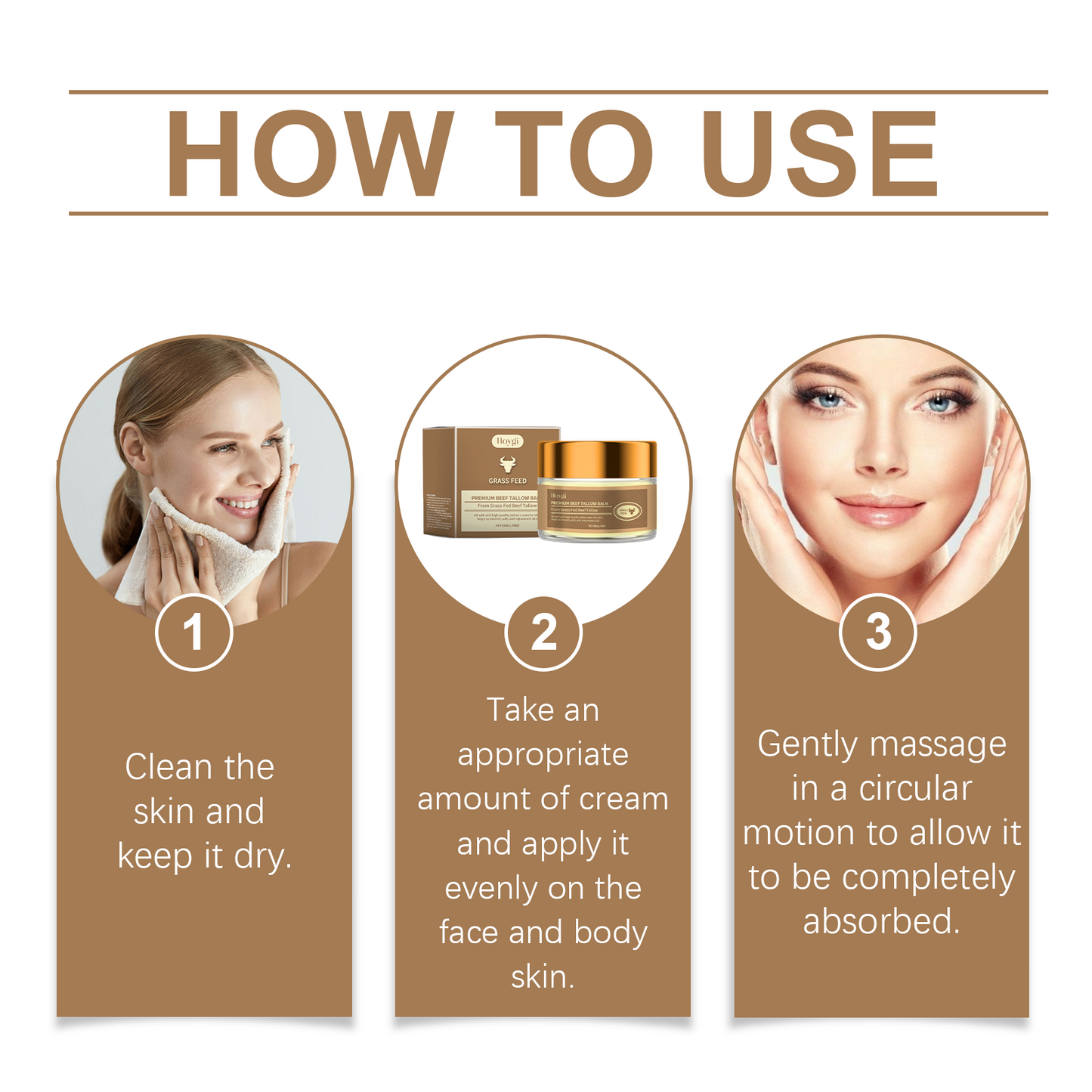 Tallow Moisturizing Cream for Face and Body - Deep Hydration for Dry Skin