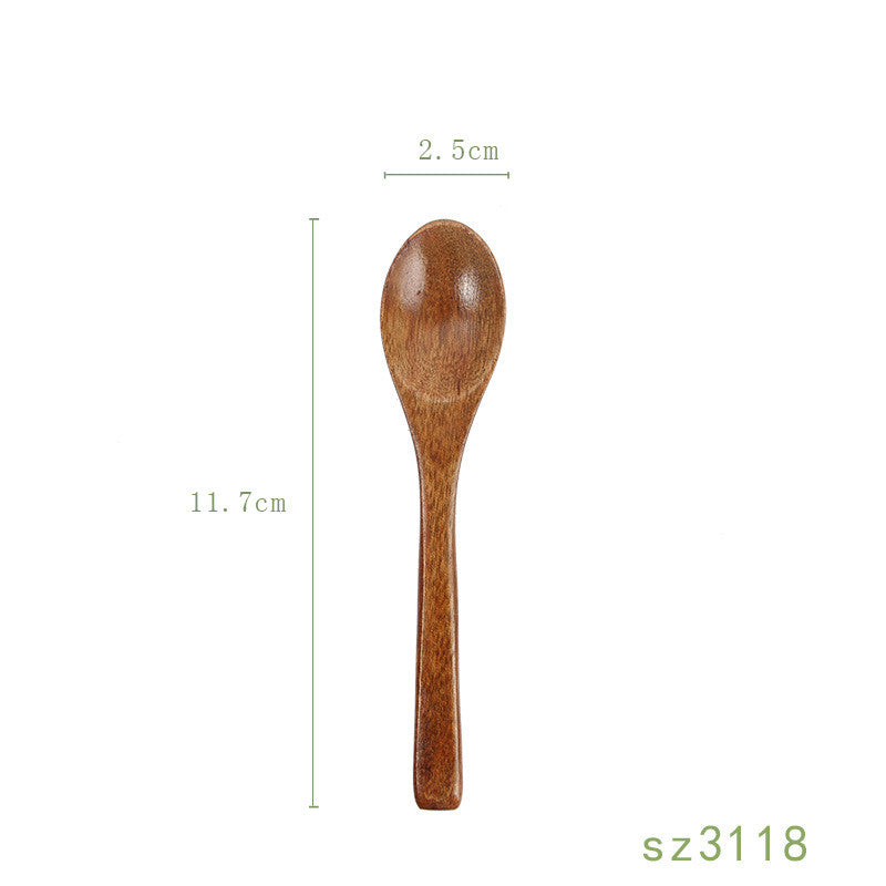 Solid Wood Honey Spoon - Japanese Style Kitchen Utensil