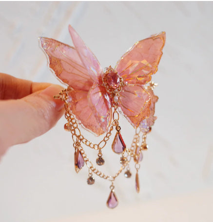 New Chinese Style Butterfly Hair Clip with Tassel