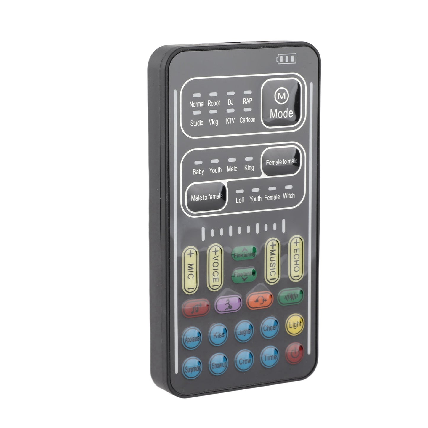 Portable Voice Changer with 8 Effects - Handheld Sound Card