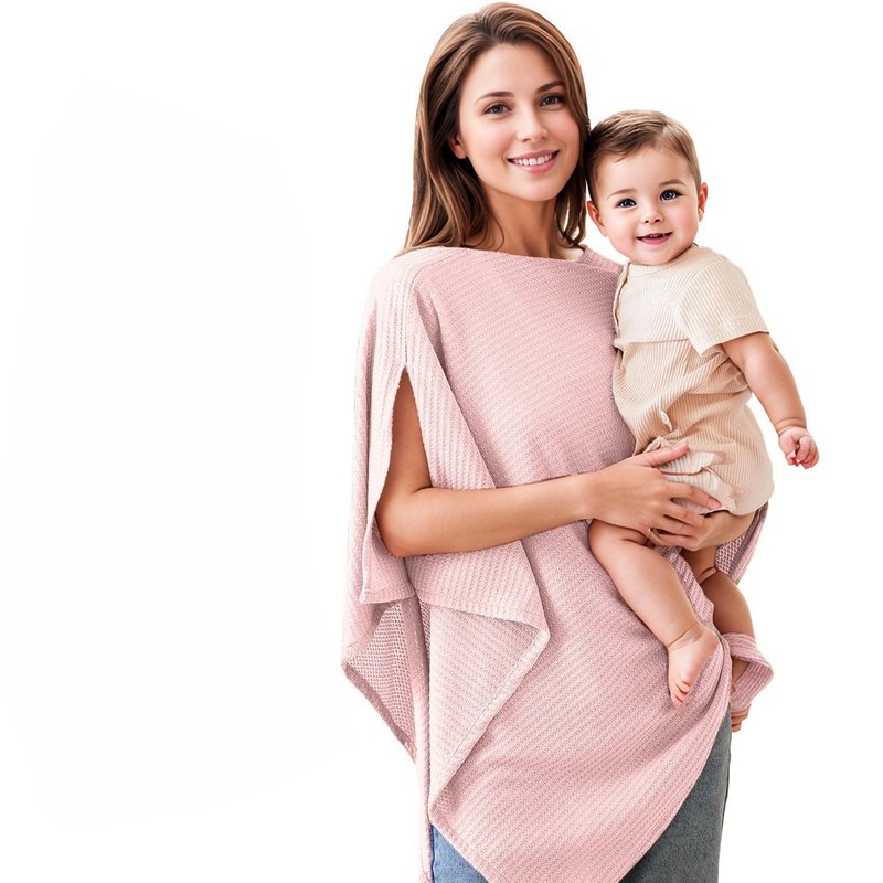Multi-Functional Baby Nursing Cover Waffle Print with Adjustable Size
