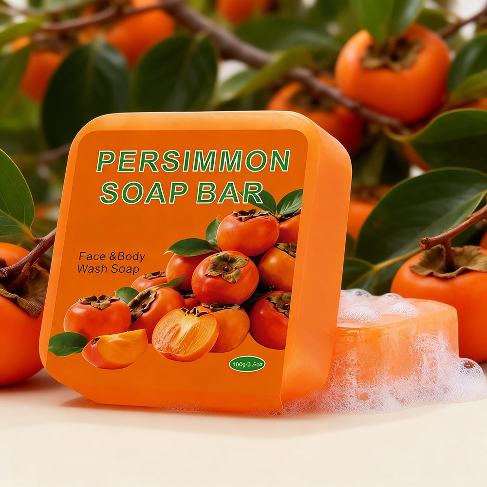 Persimmon Bar Soap - 100g Square Rounded-Corner Body Care