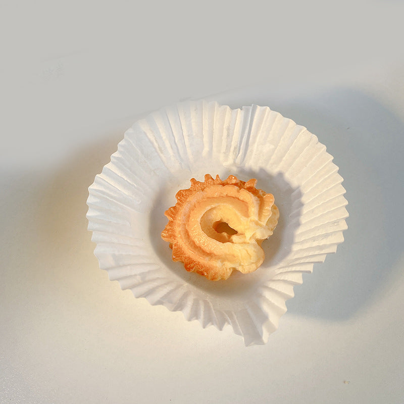Women's Cookie & Biscuit Hairpin - Geometric Acrylic Hair Accessory