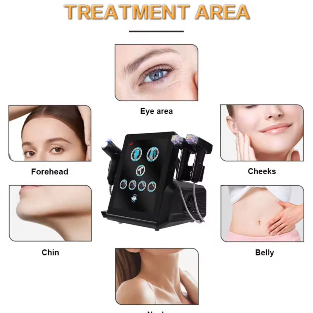 Gold Microneedle Skin Rejuvenation Device for Cosmetic Skin Care - Depth 8