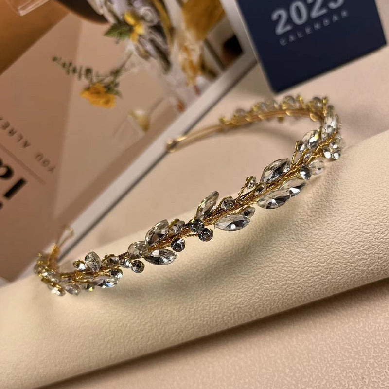 Glass Hairband - Gold