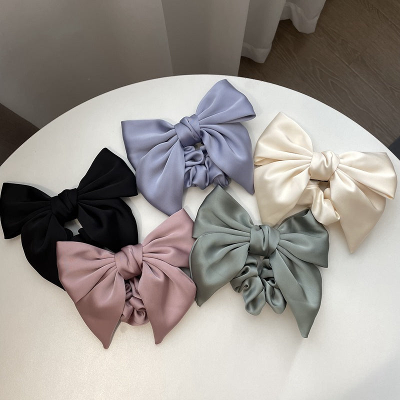 Satin Bow Hair Clip - Mori Style