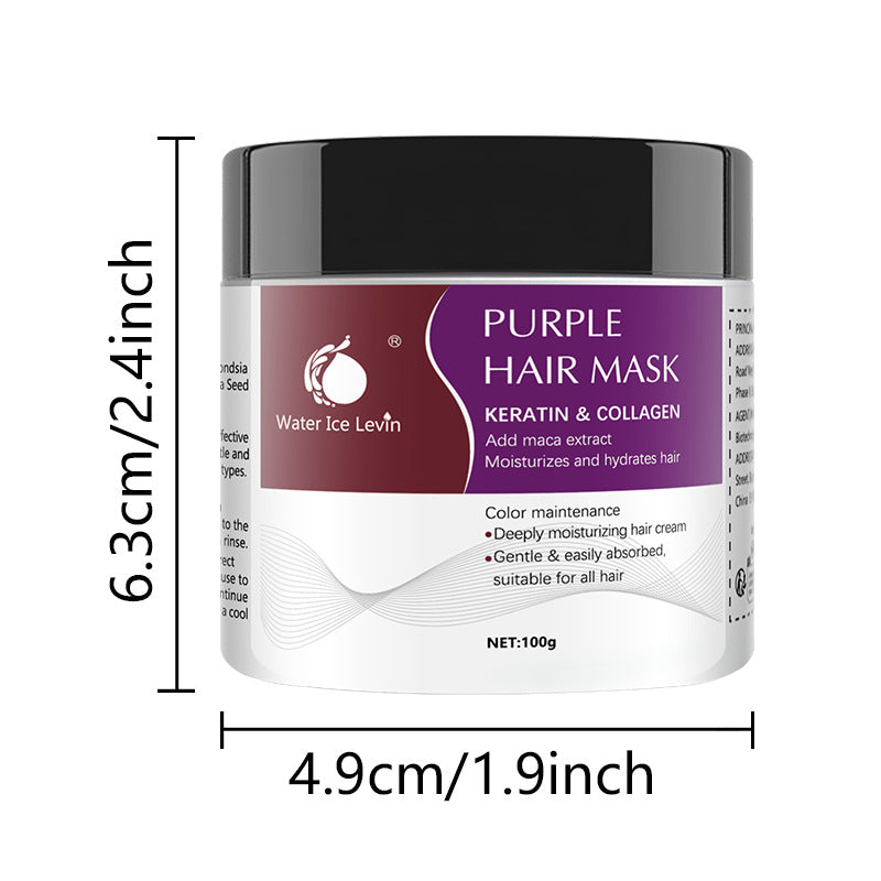 Portable Home Purple Deep Cleansing Soft Hair Mask