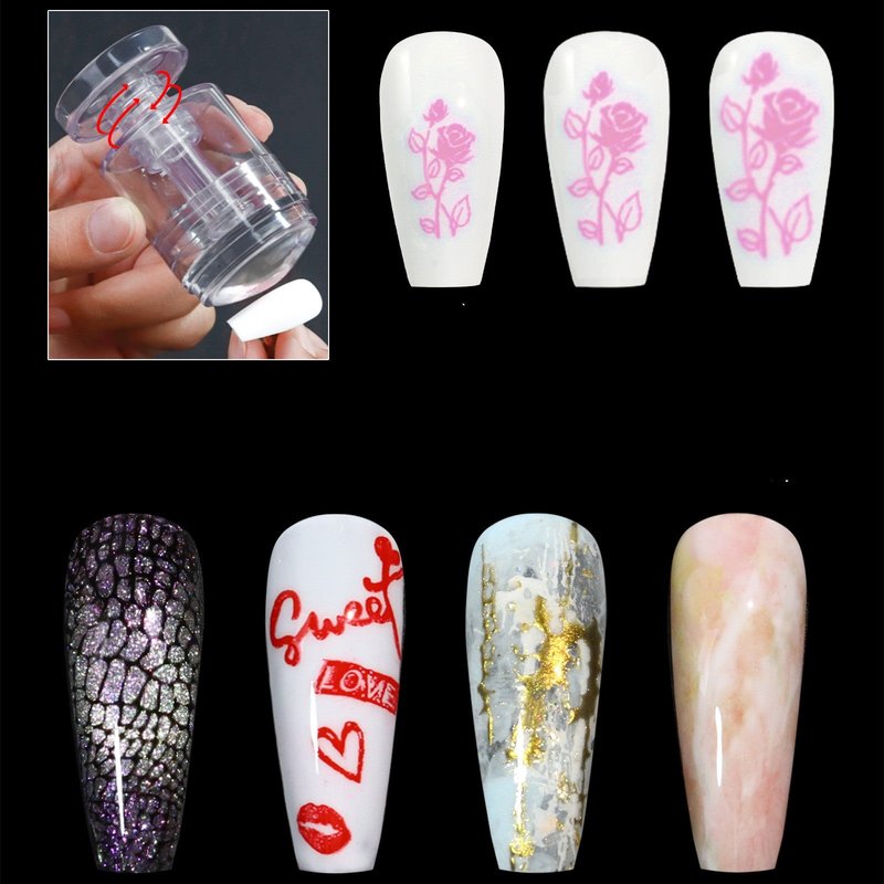 Rotatable Transparent Silicone Stamp - Rotating Seal