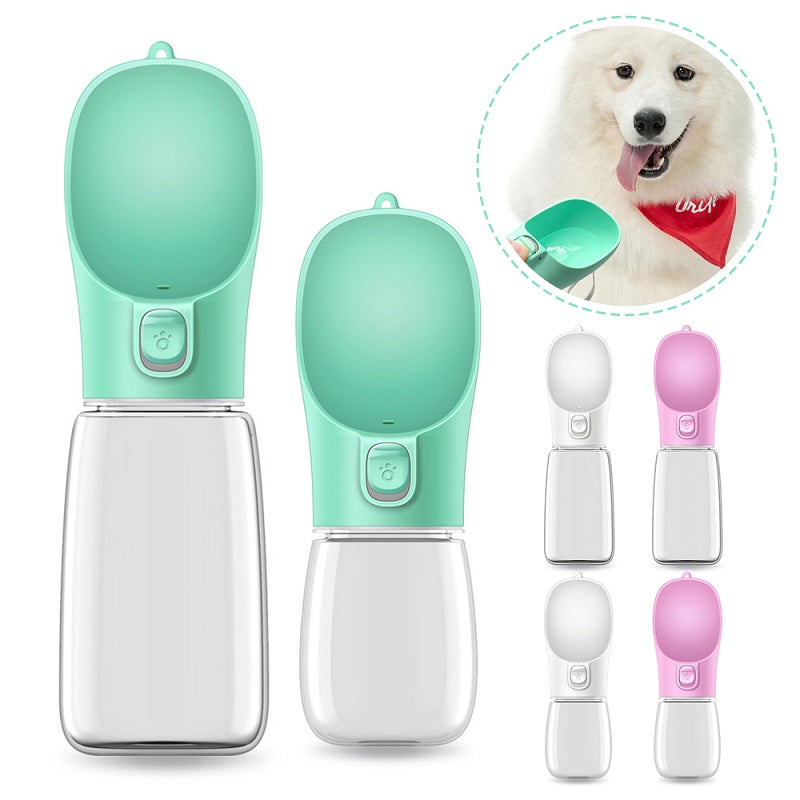 Portable Pet Water Cup with Button Dispenser - Travel Drinking Bottle