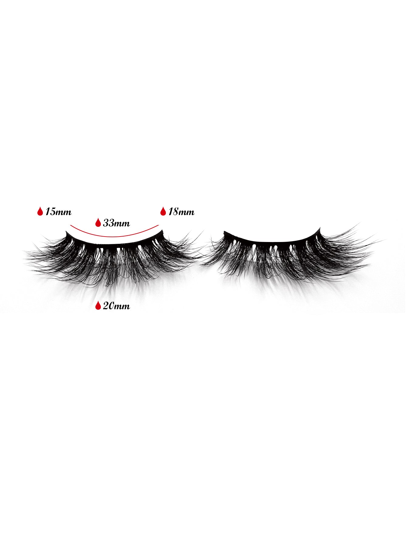 3D Faux Mink False Eyelashes - Voluminous Cluster Style, 5 Pairs