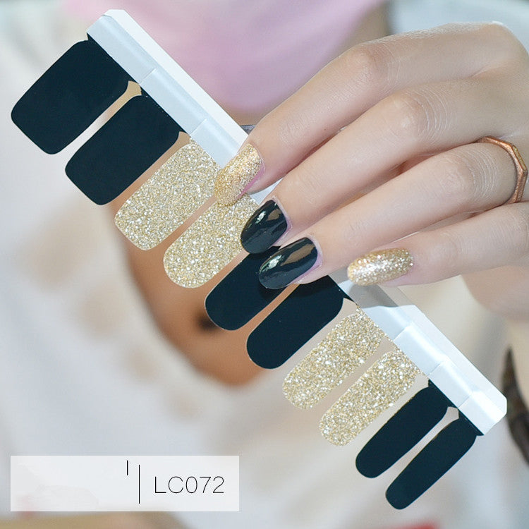 Nail Stickers Pure Color Gradient Design