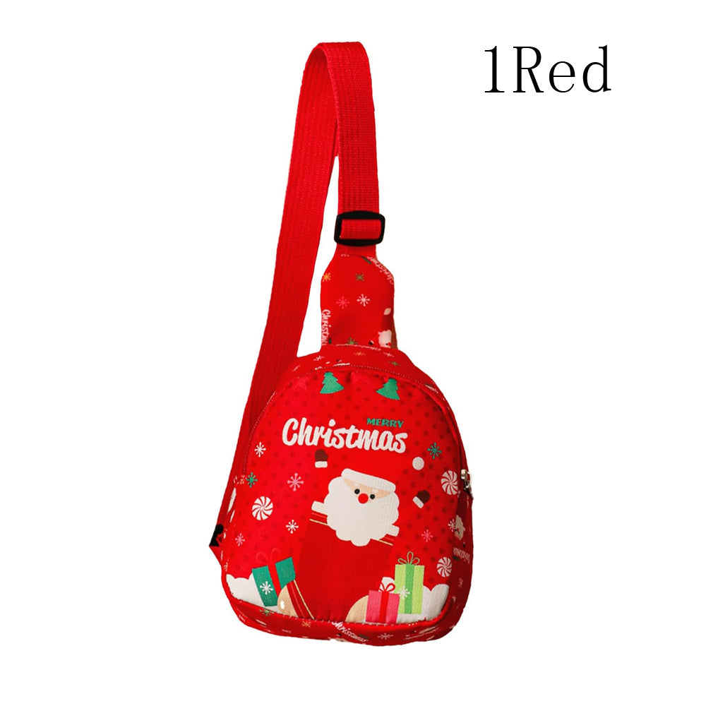 Christmas Sling Backpack Purse - Festive Gift Bag for Holidays
