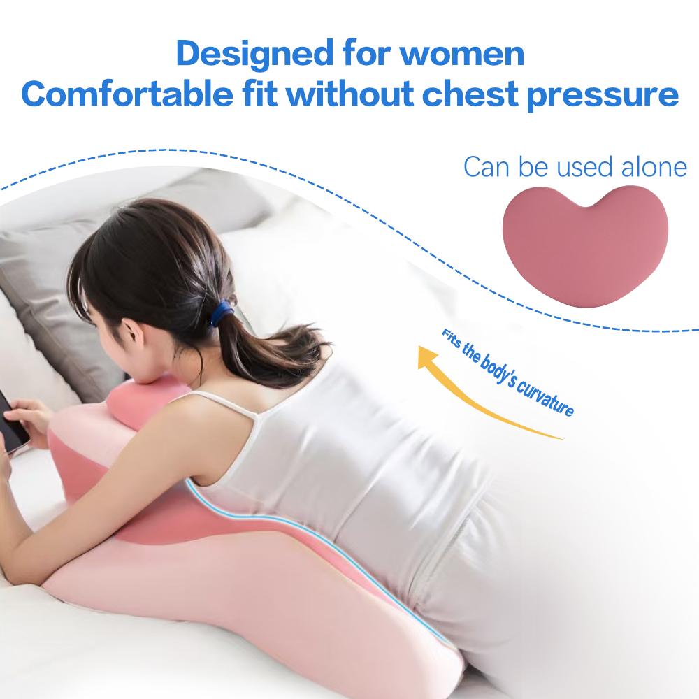 Ergonomic Heart-Shaped Memory Foam Chest Support Pillow