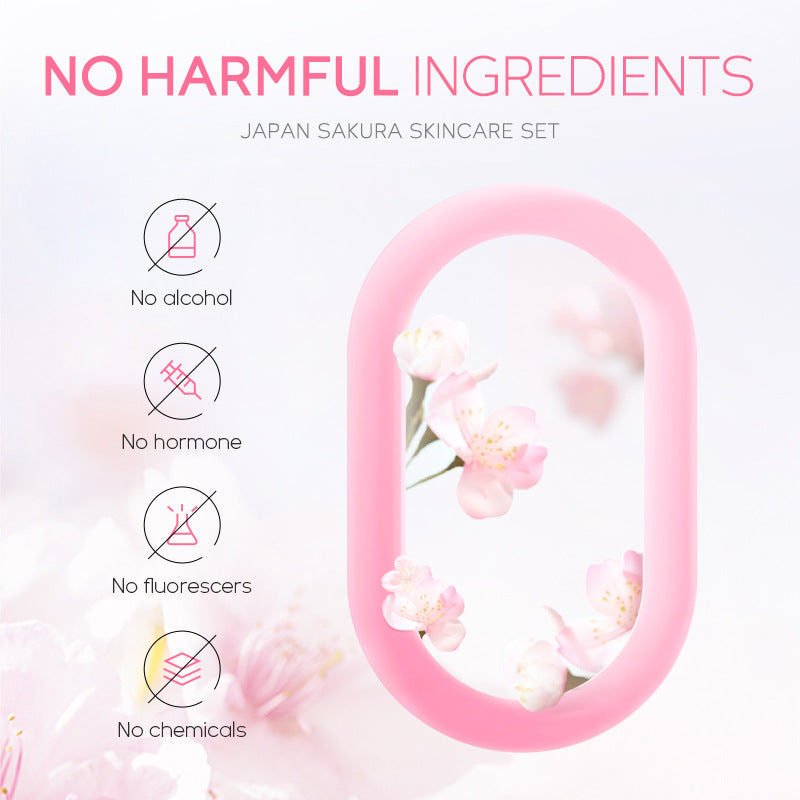 Cherry Blossom Skin Care Set - Moisturizing Facial Care 3 Pieces